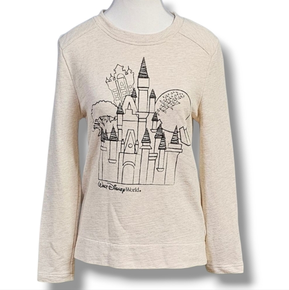 DISNEY PARKS | WALT DISNEY WORLD MAGIC KINGDOM CREW NECK COTTON BLEND PU… - Picture 2 of 16